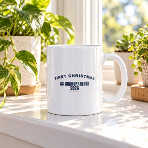 First Christmas As Grandparents 2026 Funny Mug