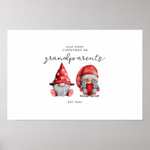 First Christmas as Grandparents Christmas family  Poster