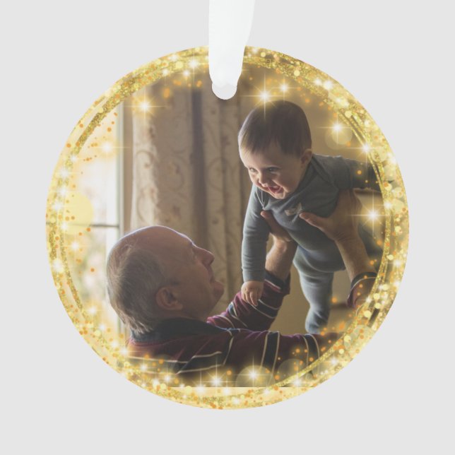 First Christmas As Grandparents Golden Circle  Orn Ornament (Front)