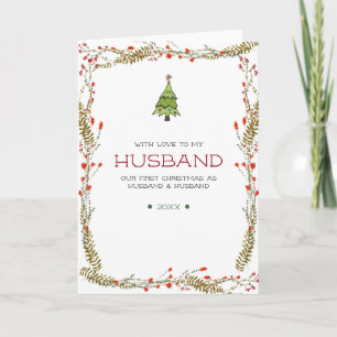 First Christmas as Husband & Husband Holiday Card