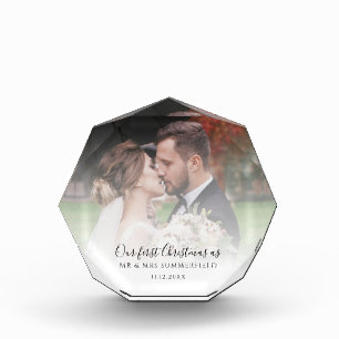 First Christmas As Married Wedding Photo Custom
