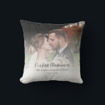 First Christmas As Married Wedding Photo Custom Cushion<br><div class="desc">First Christmas as Married Wedding Photo Custom Throw Pillow you can easily add your favourite wedding photo,  date and name as a couple by clicking the "Personalise" button</div>