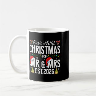 First Christmas As Mr And Mrs 2026 Married Couples Coffee Mug