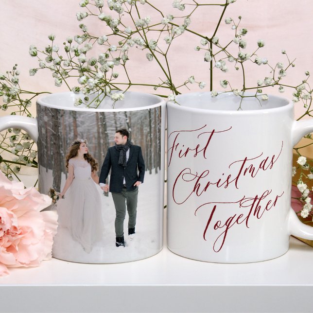 First Christmas as Mr and Mrs newlywed photo  Coffee Mug (Creator Uploaded)