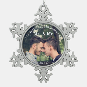 First Christmas as Mr & Mr Keepsake Ornament