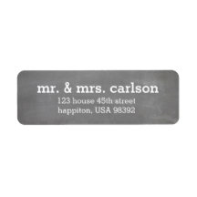 First Christmas as Mr. & Mrs. Chalkboard |