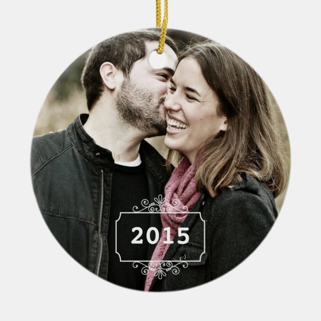 First Christmas as Mr & Mrs Keepsake Ornament (Front)