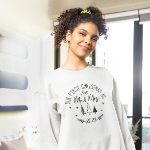 First Christmas as Mr. & Mrs. personalised Sweatshirt