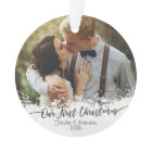 First Christmas as Mr. & Mrs. Photo Ornament