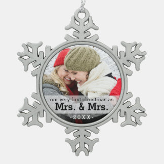 First Christmas as Mrs & Mrs Keepsake Ornament