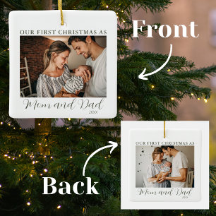First Christmas as Mum and Dad Ceramic Ornament
