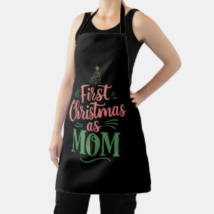 First Christmas As Mum Matching Christmas Apron