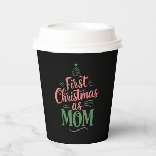 First Christmas As Mum Matching Christmas  Paper Cups