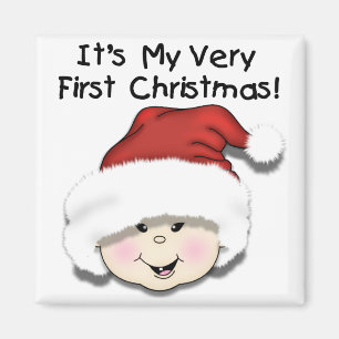 First Christmas Asian Baby Tshirts and Gifts Magnet