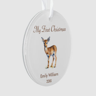 First Christmas baby deer  Ornament