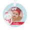 First Christmas Baby Girl Snowman Custom Photo