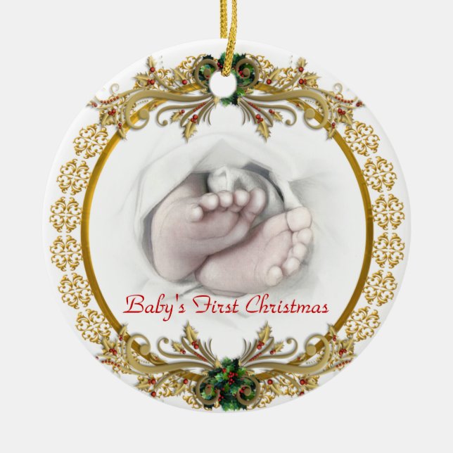 First Christmas baby ornament (Front)