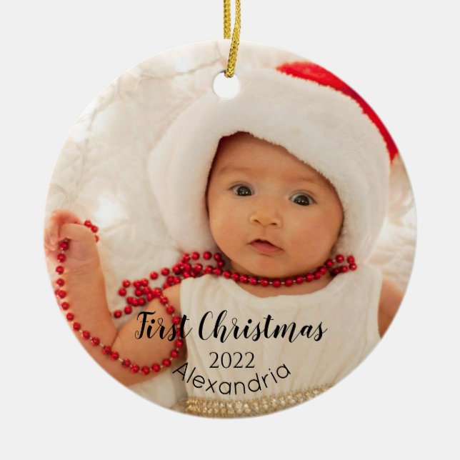 First Christmas Baby Ornament (Front)