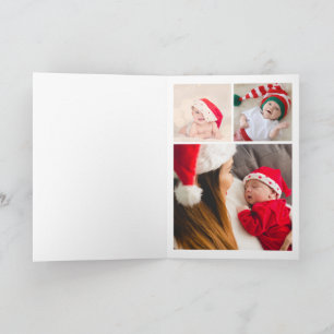 First Christmas Baby Photos Festive Holiday Card