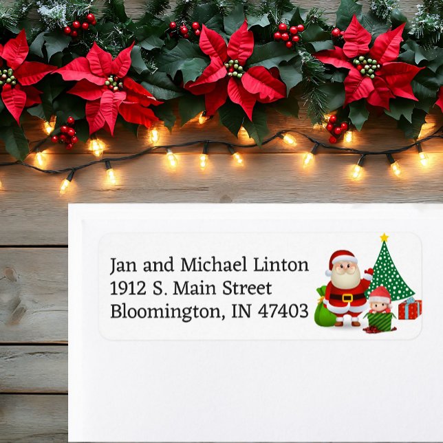 First Christmas Baby's Personalise Return Address  (Creator Uploaded)