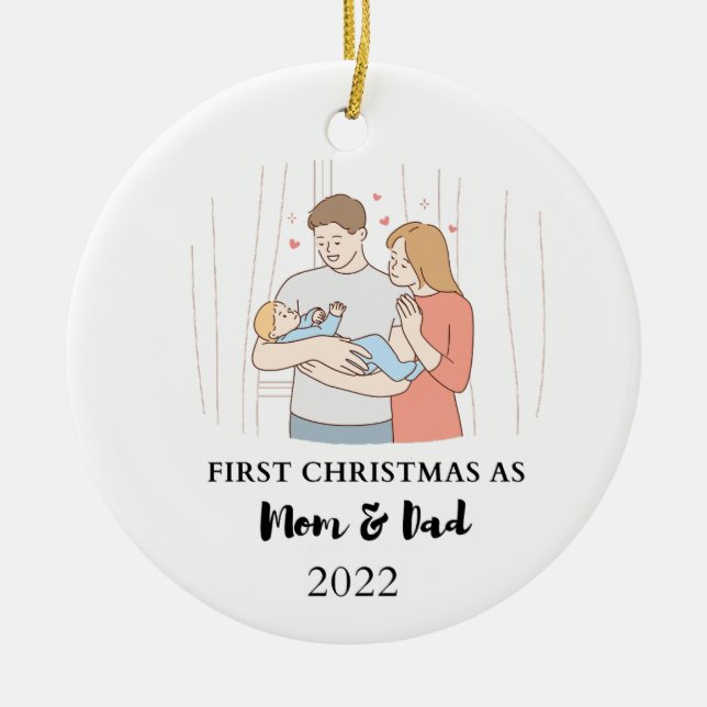 first christmas bulk ornements ceramic tree decoration (Front)