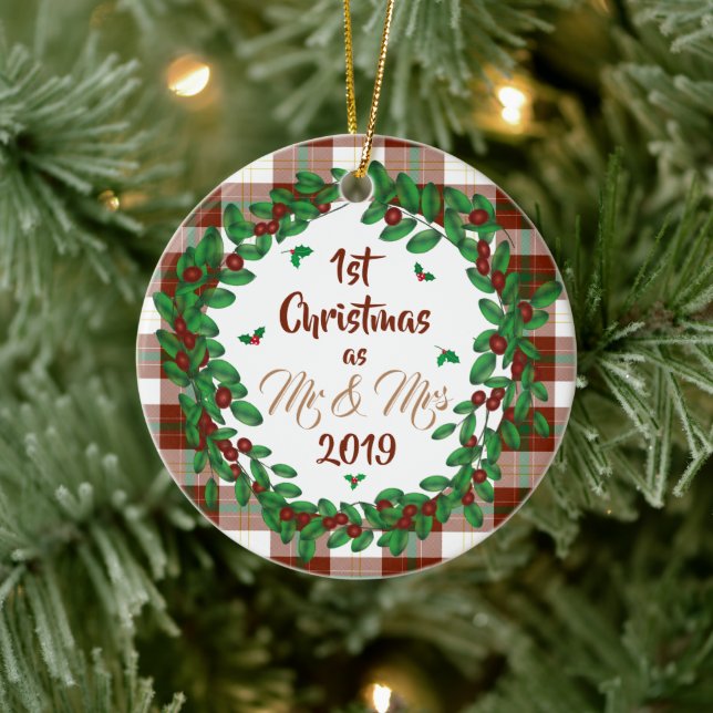 First Christmas Ceramic Tree Decoration (Tree)