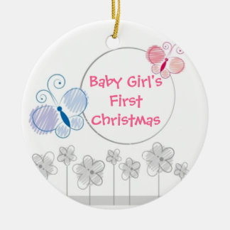 First Christmas Ceramic Tree Decoration