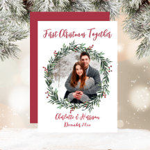 First Christmas Couple's Photo Card
