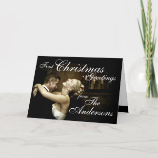 First Christmas Couple's Photo Card