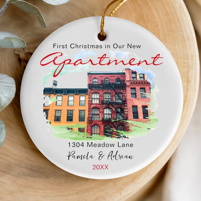 first christmas Custom apartment photo Ceramic Tree Decoration (Creator Uploaded)