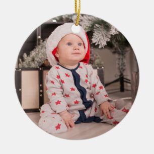 First Christmas Custom Year Photo Ornament