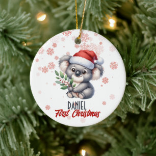 First Christmas cute Koala baby Ornament