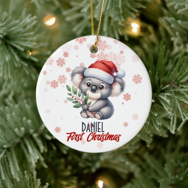 First Christmas cute Koala baby Ornament (Tree)