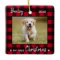 First Christmas Cute Puppy Red Plaid Dog Pet Photo