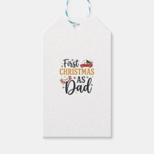 First Christmas Dad Holiday Truck Gift Tags