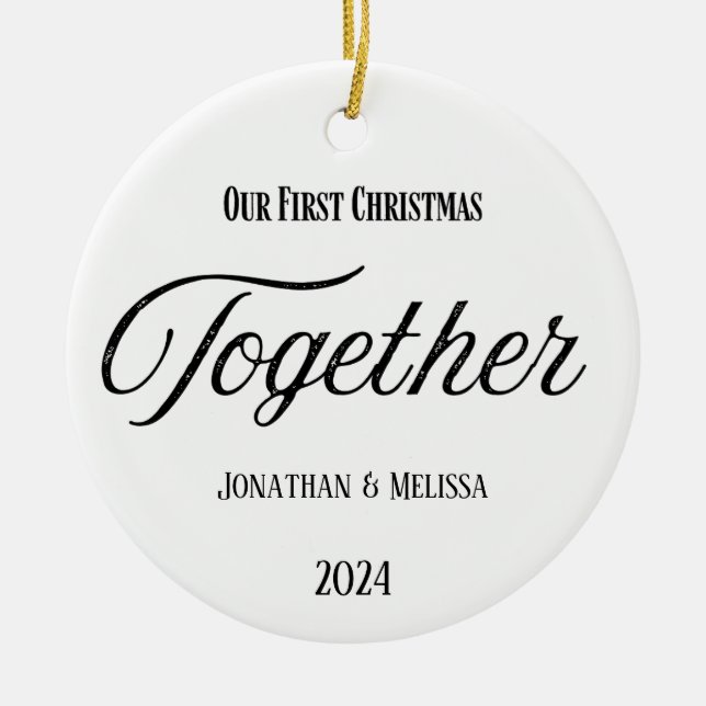 First Christmas Engaged Ornament (Front)