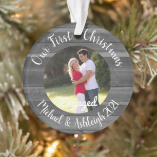 First Christmas Engaged Ornament