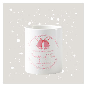 First Christmas Family Mug - Pink