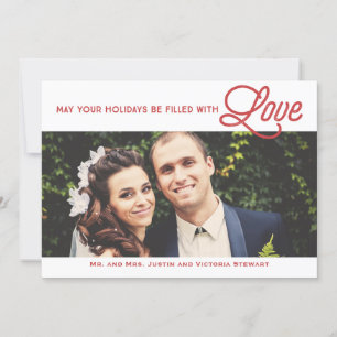 First Christmas Filled With Love Holiday Photo