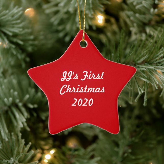 First Christmas ~ For Baby Ceramic Tree Decoration (Tree)