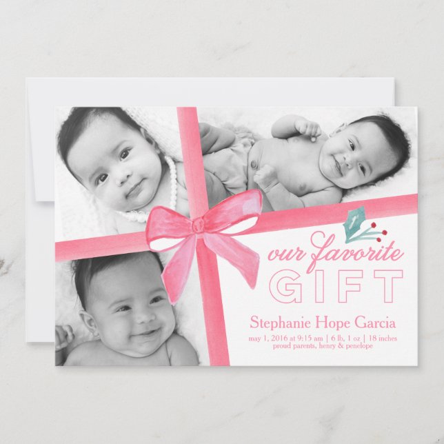 First Christmas Gift | Christmas Holiday Card (Front)