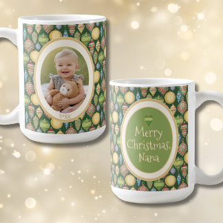 First Christmas Gift to Nana Baby Photo Mug