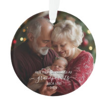 First Christmas Grandparents Tree Ornament Custom