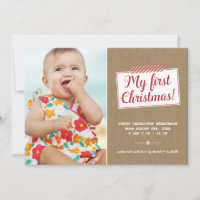 First Christmas | Holiday Birth Announcement