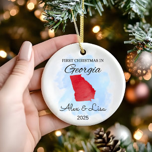 First Christmas in Georgia State Ornament