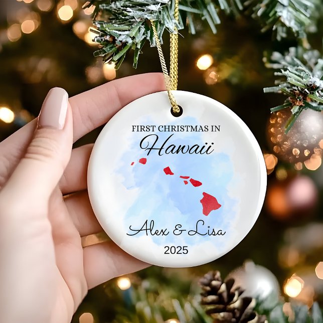 First Christmas in Hawaii State Ornament (Creator Uploaded)