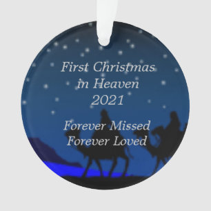 First Christmas in Heaven 2021 Picture Ornament