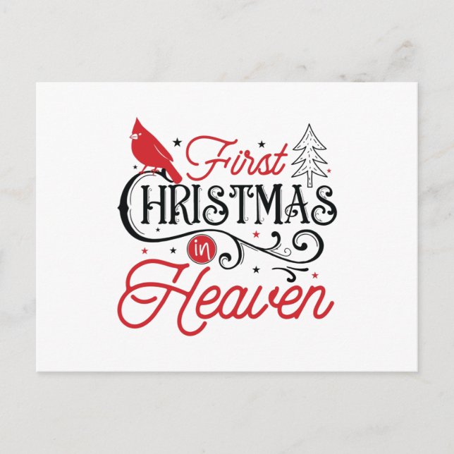First Christmas in Heaven Postcard (Front)
