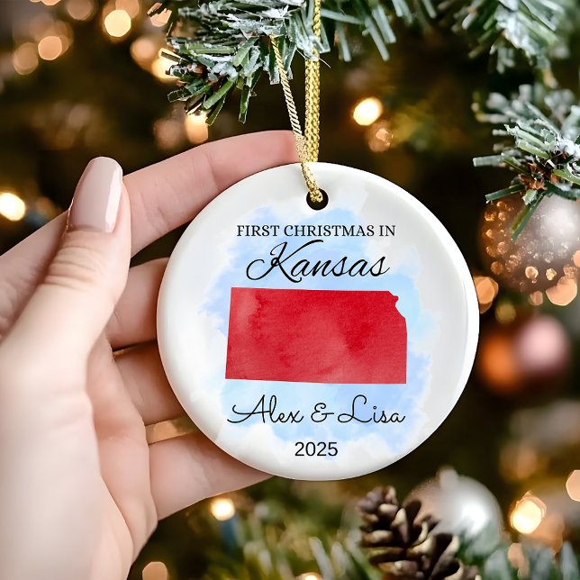 First Christmas in Kansas State Ornament (Creator Uploaded)