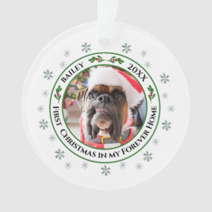 First Christmas In My Forever Home Pet Ornament